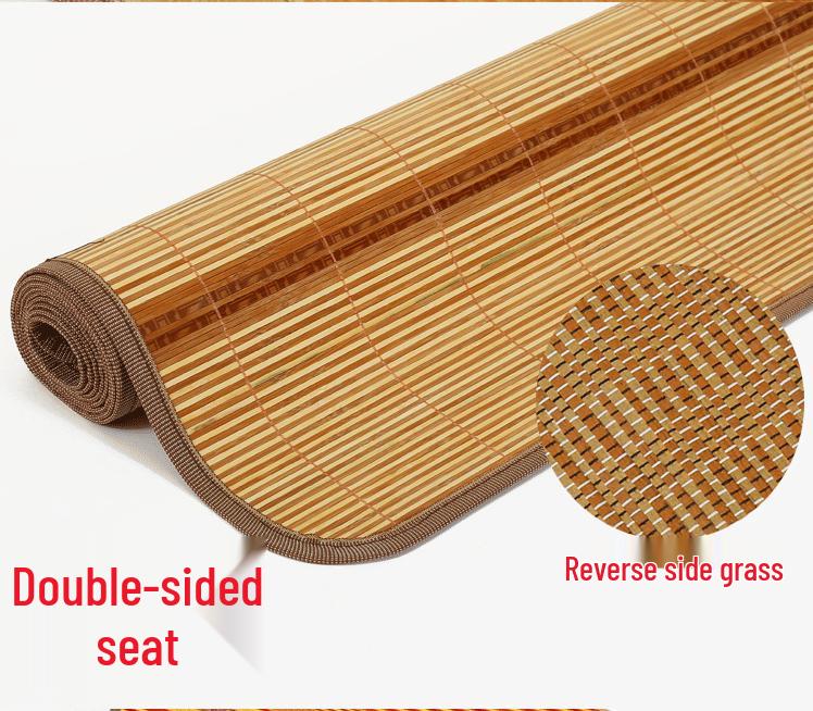 Esterilla de Bambú Fresca para Verano - Doble Cara para Camas de 1,2 m y 0,9 m, Adecuada para Residencias Estudiantiles y Hogares