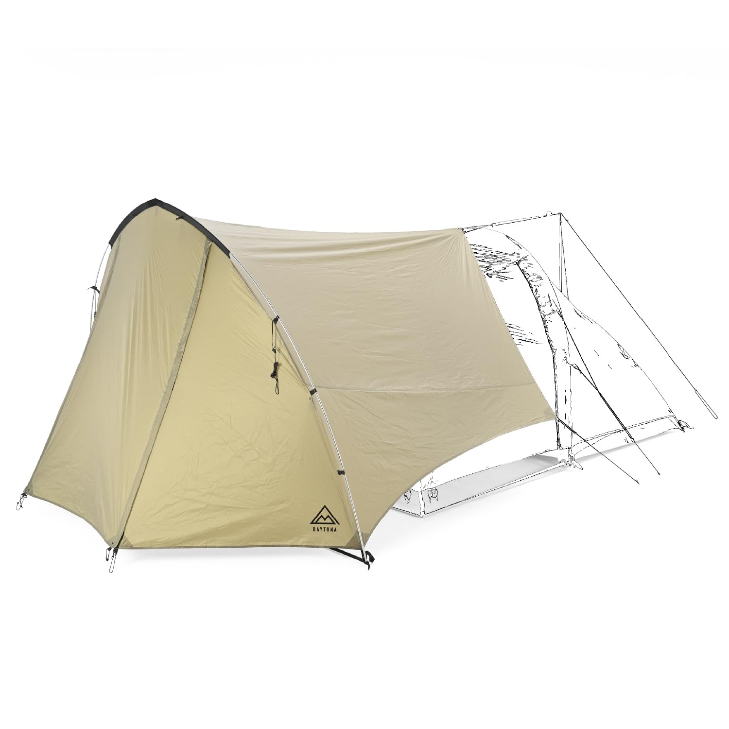

Daytona neGla Maehiro Shelter MID Coyote a tarp suitable for storing motorcycles and mopeds 61340,