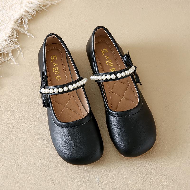 French Beautiful Low-heeled Single Shoes Women's Summer 2025 New Models with Skirts, Small Leather Shoes, Gentle Mary Jane Evening Shoes