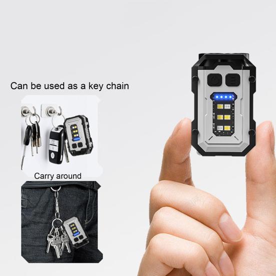 Hat Clip Headlight Hands Free Portable Dual Light Sources Type-C Rechargeable Magnetic Mini High Brightness Outdoor Night Fishing Riding Camping Lamp