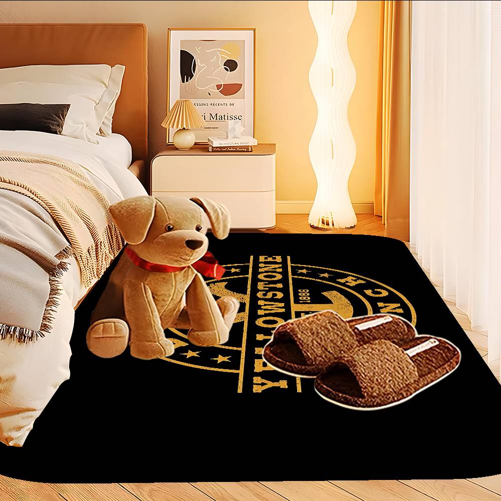 Yellowstone Room Mats Cheaper Anti-slip Modern Living Room Balcony Printed Welcome Rug