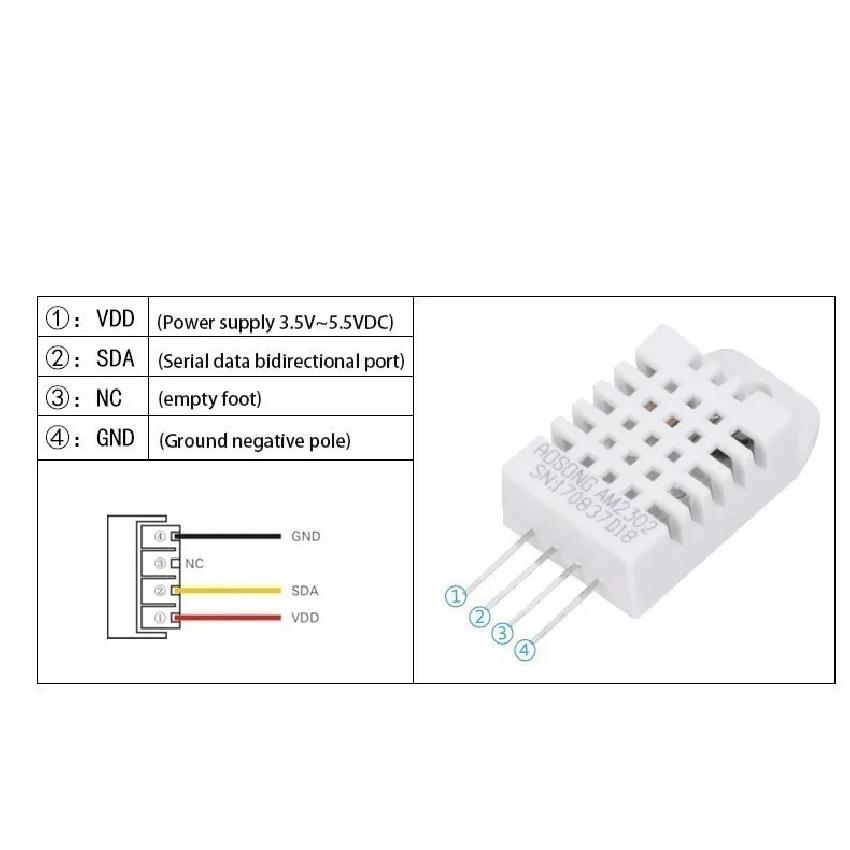 DHT22 digital temperature and humidity sensor temperature and humidity module AM2302