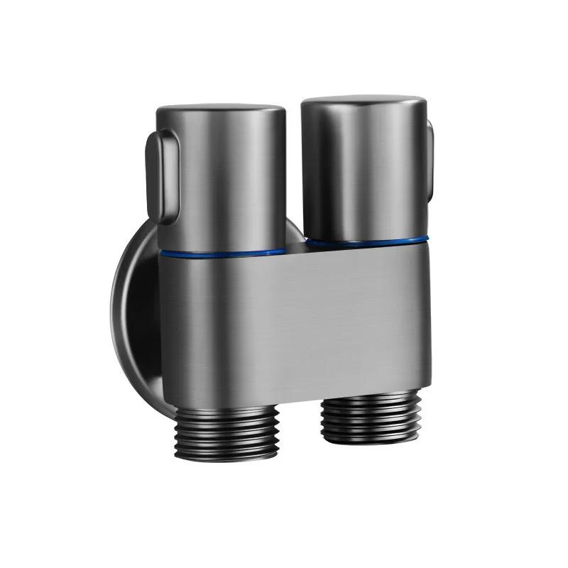 Toilet Bidet Hygienic Shower for Bathroom  Shower Head Double Outlet Angle Valve of Bathroom Accessories Bidet Toilet Seat