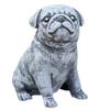 Simulationsharz Welpe Bulldogge Skulptur Ornament Außenbereich Garten Gartendekoration Tier Harz Handwerkskunst Ornament