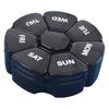 Seven-Color Quick Pack: 8-Compartment Pill Box for 7+1 Days