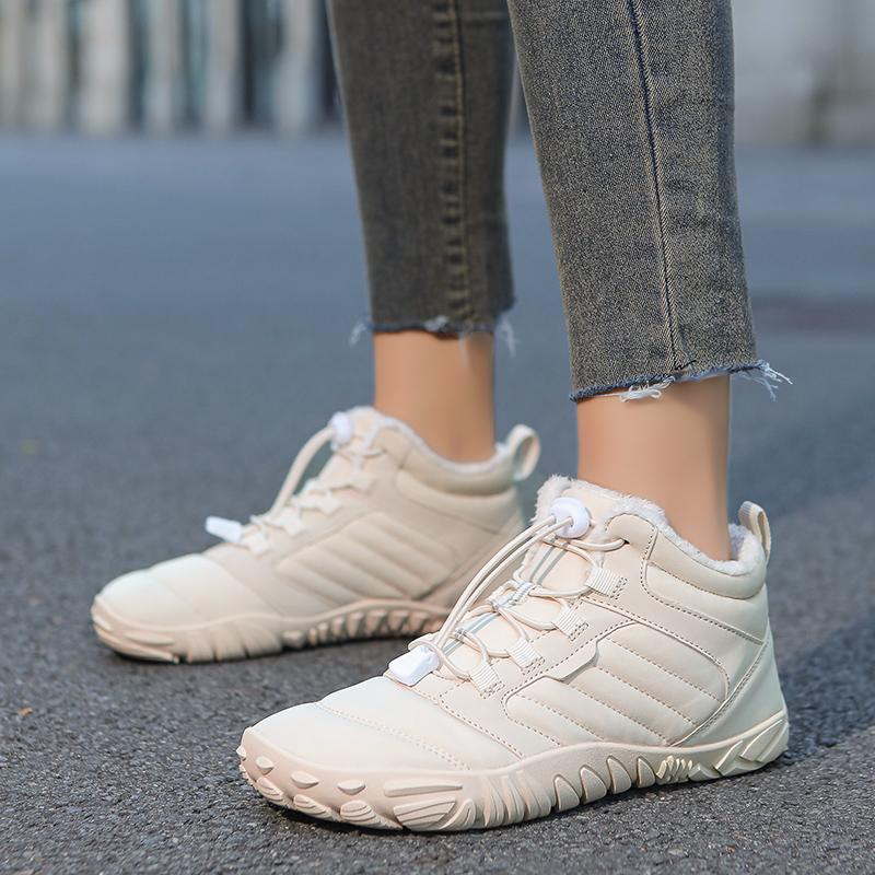 New Couples Outdoor Leisure High Top Cotton Shoes Non-slip Snow Boots for Men Women Winter Plush Warm Casual Sports Shoes