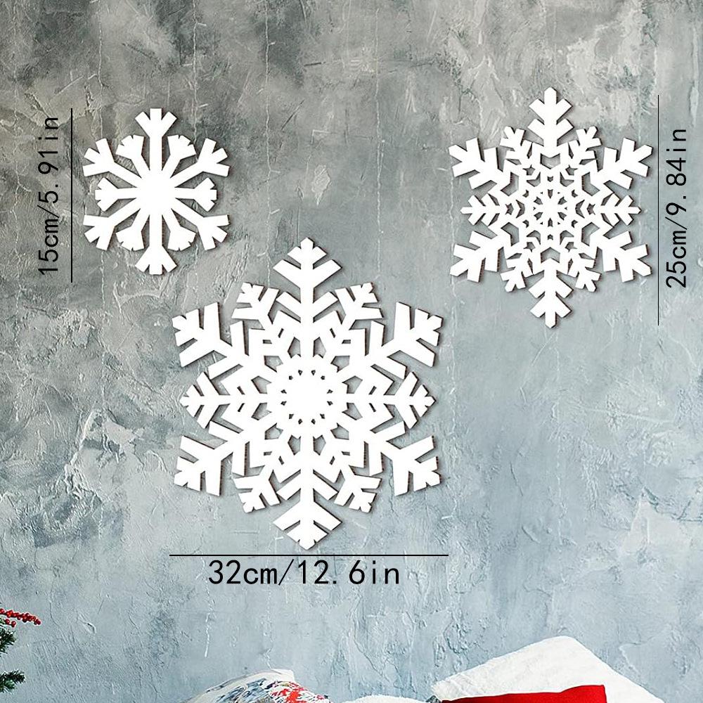 Custom Faux Rust Metal Snowflake Christmas Ornament