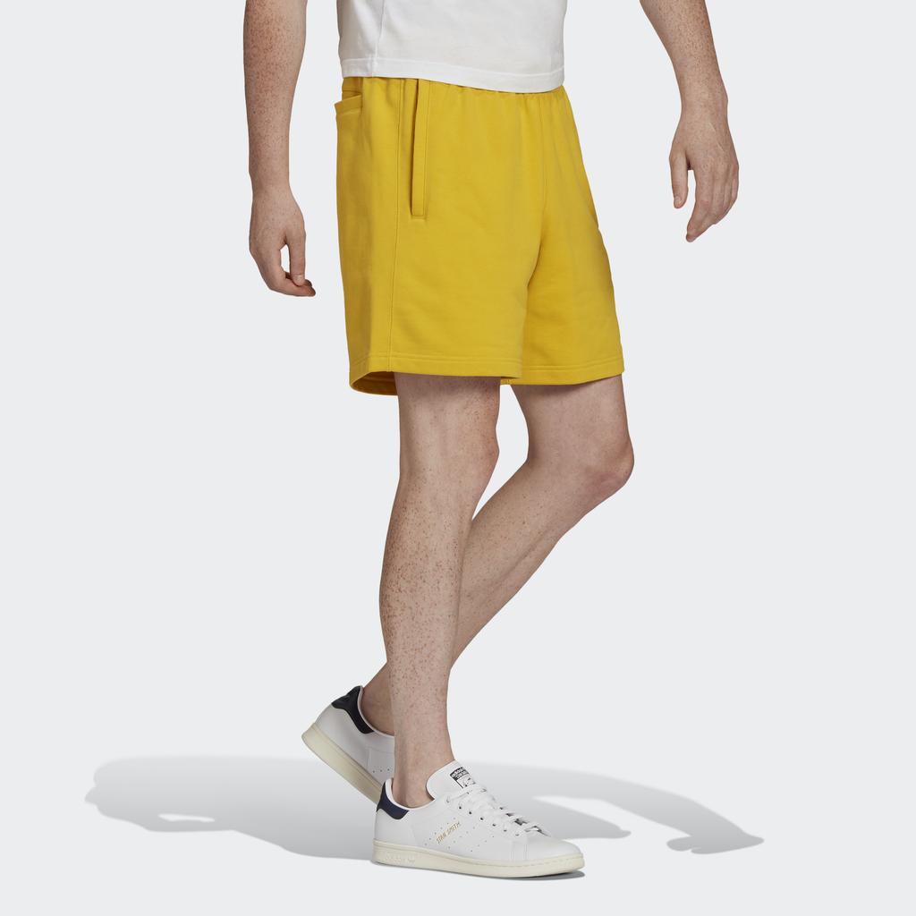 Adidas Originals Clover C Short Ft Solid Sports Shorts Men Bottoms Yellow HF6369