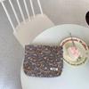 Flower Retro Velvet Makeup Bag Casual Storage Pouch Portable Travel Toiletry Bag