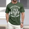 Men'S Fashionable T-Shirt, Street Casual Short Sleeved Clothing