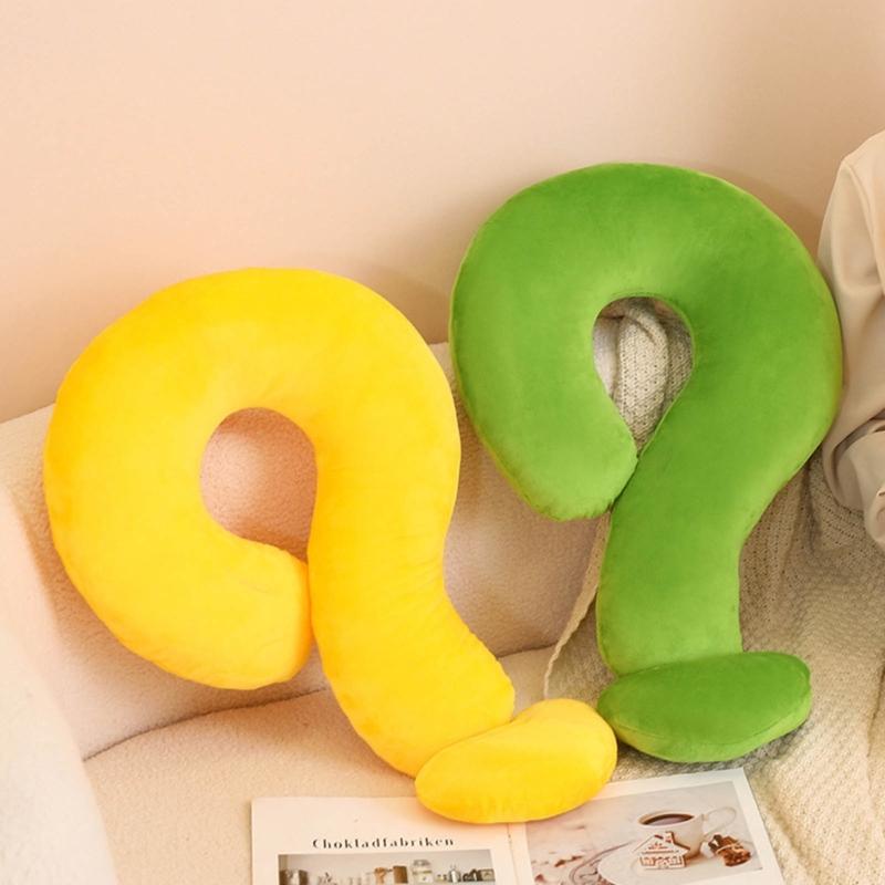Soft and Comfortable Pillow Question Mark Pillow Cushion Plush Home Sofa Bedroom Sleep Cushion Cartoon Birthday Gift