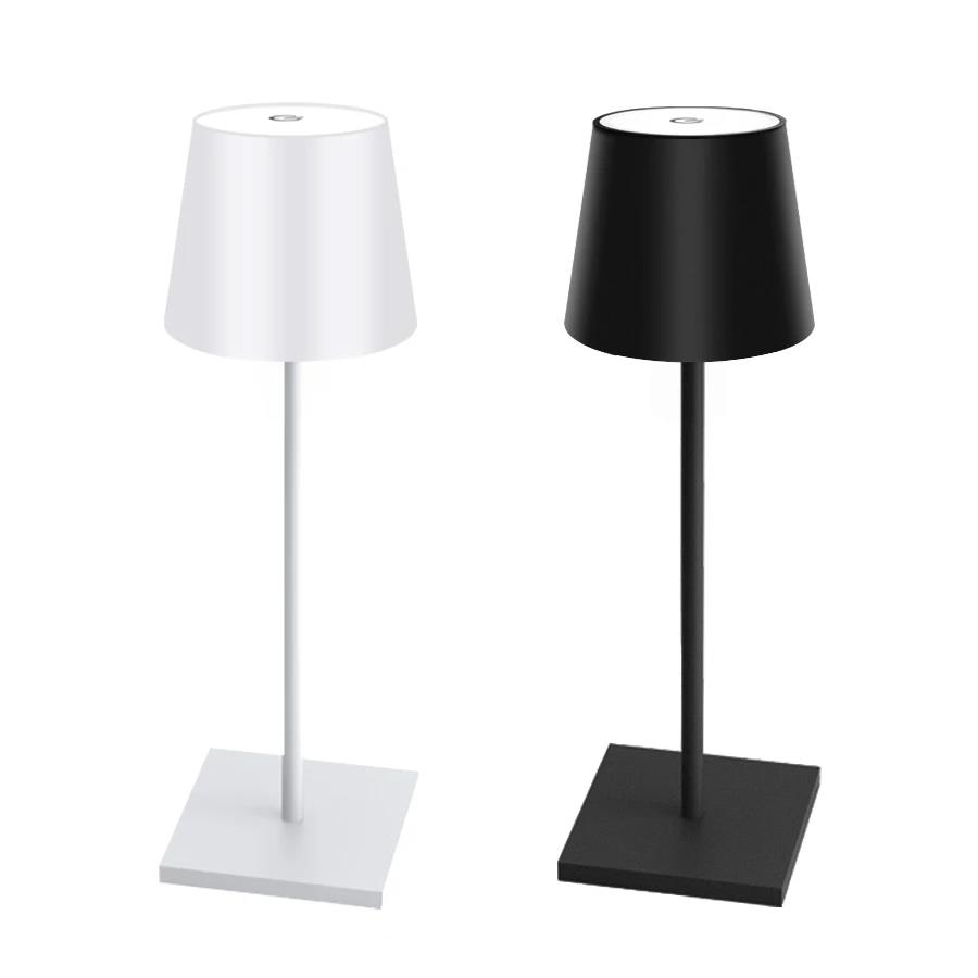 LED Desk Lamp Rechargeable Table Lamp 3 Levels Dimmable Bar Restaurant Ambiance Wireless Touch Lamps Waterproof Led Lights Back Up Lights 1