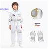 Halloween Astronaut Cosplay Costume Kids Boy Girl Jumpsuit Cartoon Space Party Spaceman Outfit White Spacesuit Bodysuit Clothing