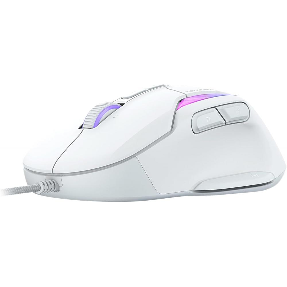 Turtle Beach Wired Gaming Mouse 26k Dpi Sensor Mmo Rts Macro Kone Ii White