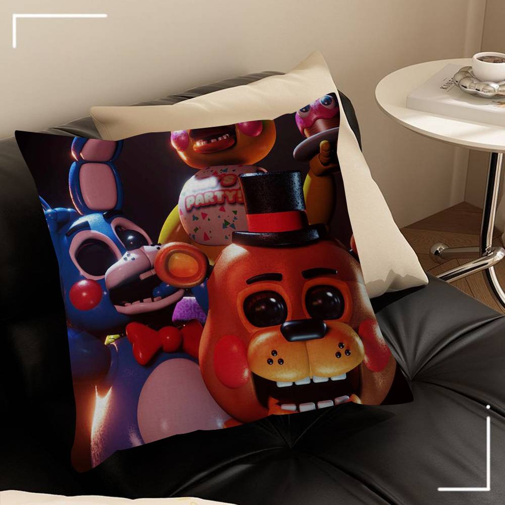 Movie Five N-Nights Game At F-Freddys    Cushion Cover Car Throw Pillow Case For Sofa Car Christmas Gift 40x40cm 45x45cm