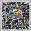 50-Piece Waterproof Bigfoot Stickers for Cars, Luggage, Scooters, Computers, Tablets, and Water Bottles