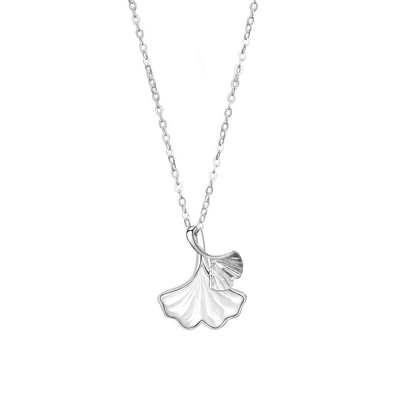 Sansheng Has Apricot Apricot Leaf Necklace For Women'S Niche Exquisite Fashion And Versatile High-End Pendant For Women