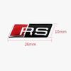 3D Aluminum S-Line RS Badge Car Stickers Steering Wheel Decoration Accessories For  Audi A7 A3 A4 A6 A5 Q5 A1 Q7 Q3 Q4 TT SQ5 RS5