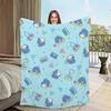 Cross Border Penguin Sam Cute Fun Cartoon Print Flannel Blanket Cartoon Cute Sofa Bedroom Soft Blanket