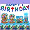 Vajilla y Decoraciones para Fiesta de Cumpleaños de Super Mario Platos de Papel Manteles Set Para Suministros de Fiesta Infantil