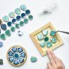 Handmade Ceramic Mosaic Art Kit: Blue & White Porcelain Pieces for Creative Parent-Child Projects
