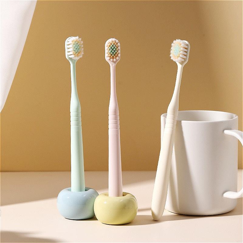 3PCS Wide Head Soft Toothbrush for Adults, Gentle Gum Care Oral Cleaning Toothbrush, Home Daily Use Toothbrushes