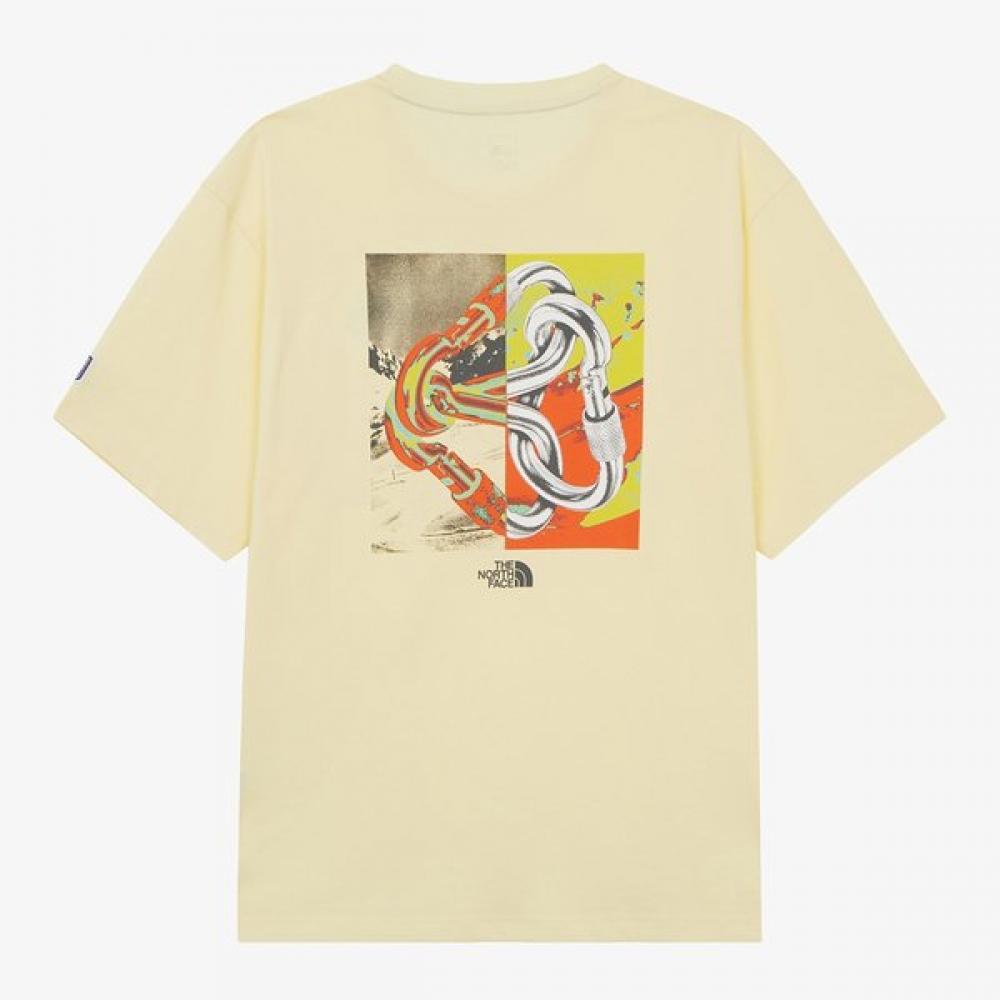 The NorTh Face Men S Carabiner T ShirT paSTel Yellow nT7ur70d PASTEL YELLOW/090