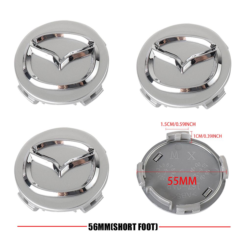 4pcs 56mm Car Hub Cap Wheel Center Emblem Cap for Mazda CX-9 MS Demio MPS Miata RX-7 RX-8 626 BM BL BK GH Skyactiv 323 626 CX-3