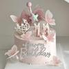 Inserție decorare tort plasă cu fundă și fluture de Ziua Îndrăgostiților