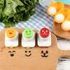 3Pcs Rice Ball Mold Seaweed Cutter Bento Decoration Portable Smiling Face Shape DIY Embossing Device Sushi Maker Molds