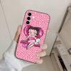 B-Betty Cute B-Boop Phone Case For Samsung Galaxy A73,A72,A71,A70,A53,A52,A51,Others Soft Black Cover