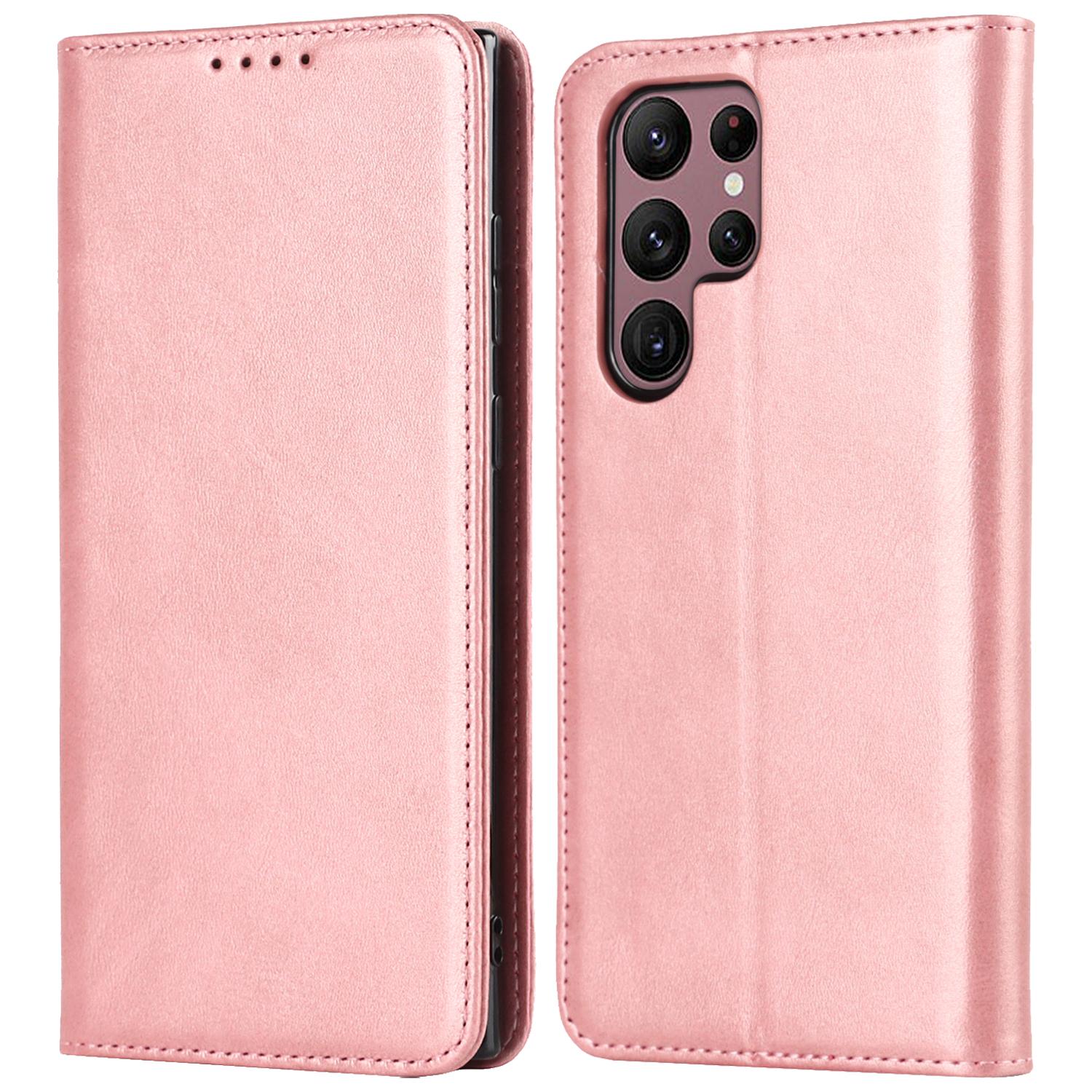 

Leather Case for Samsung Galaxy S22+ S23+ Ultra 5G Holster Magnetic attraction Flip Cover Case Wallet Phone Bags Fundas Coque S23 Ultra&Just Case