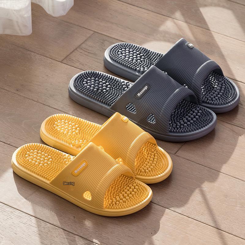 Men's Non-Slip Massage Slippers for Indoor & Outdoor Use - Summer Bathing Sandals