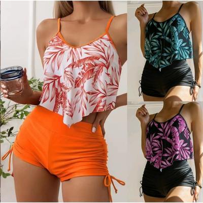 New Sexy High Waist Bikinis Swimwear Women Swimsuit Female Bikini Set Print Plus Size Bathing Suit Summer Biquini