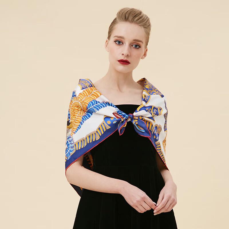 Aurora Knight Silk Large Square Scarf