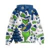 Children Girls And Boys Fashion Jacket Casual Printed Long-sleeved Hooded Cardigan Sweatshirts