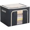 International Oxford Cloth Foldable Storage Box with Steel Frame - Ideal for Wardrobe, Toy Organizer, or Clothes Storage.