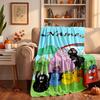 Barbapapa Custom Flannel Blankets Soft Warm Cozy Throws for Home Decor Holiday Gifts