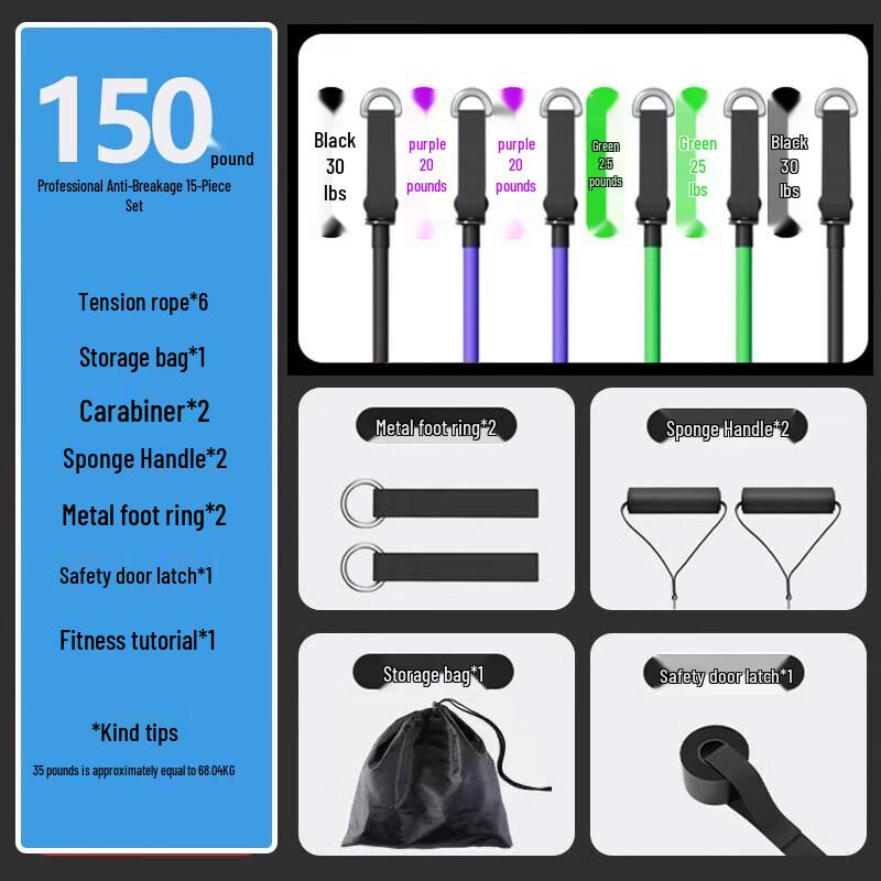 WEZHO Professional Resistance Bands Set