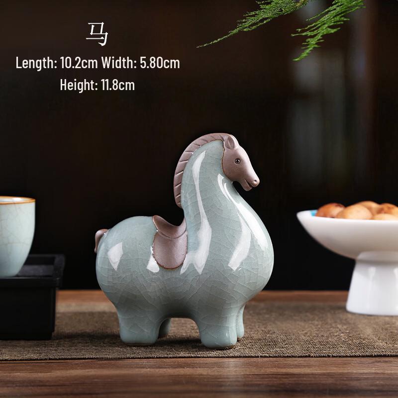 Ceramic Chinese Zodiac Tea Pet Ornament Sets