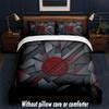 Set Biancheria da Letto Design Atletico Madrid 1 Copripiumino + 2 Federe Morbido Traspirante Biancheria da Letto per la Casa