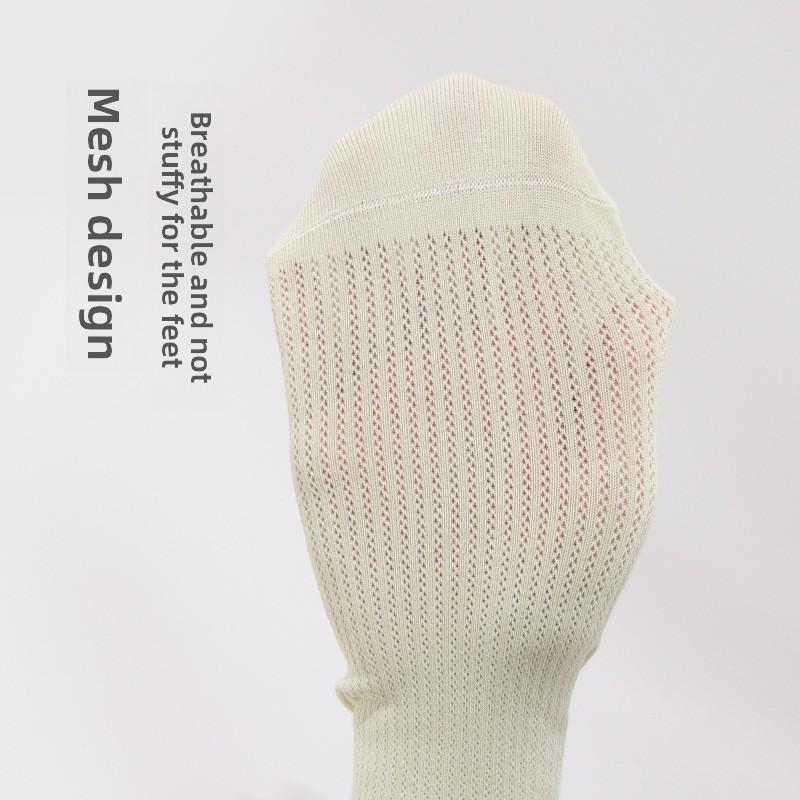 Damen Frühlings- und Sommersocken, dünn, mittellang, baumwoll, schweißabsorbierend, sommerlich atmungsaktiv, reine Baumwolle, kurz, knöchelhoch, nahtlose Socken