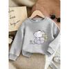 Kids Sweatshirt, Cute Elephant Print ,Spring and Autumn Thin Round Neck Hoodie with Comfortable and Simple Design,Casual Daily Sweatshirt