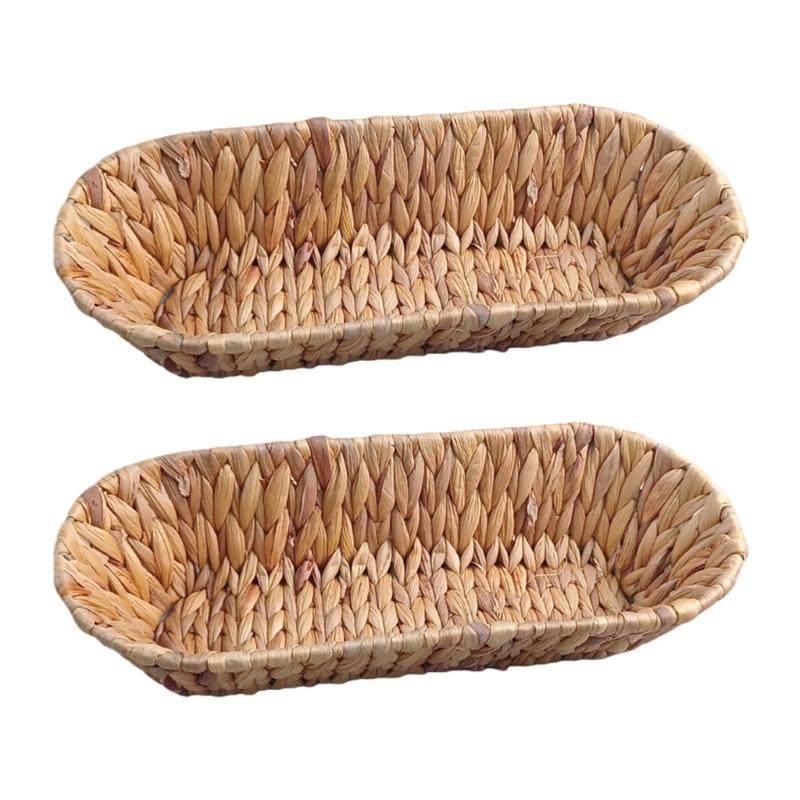 Handgeflochtener Rattan-Obstkorb mit atmungsaktivem Design für die Aufbewahrung und Organisation auf dem Küchentisch