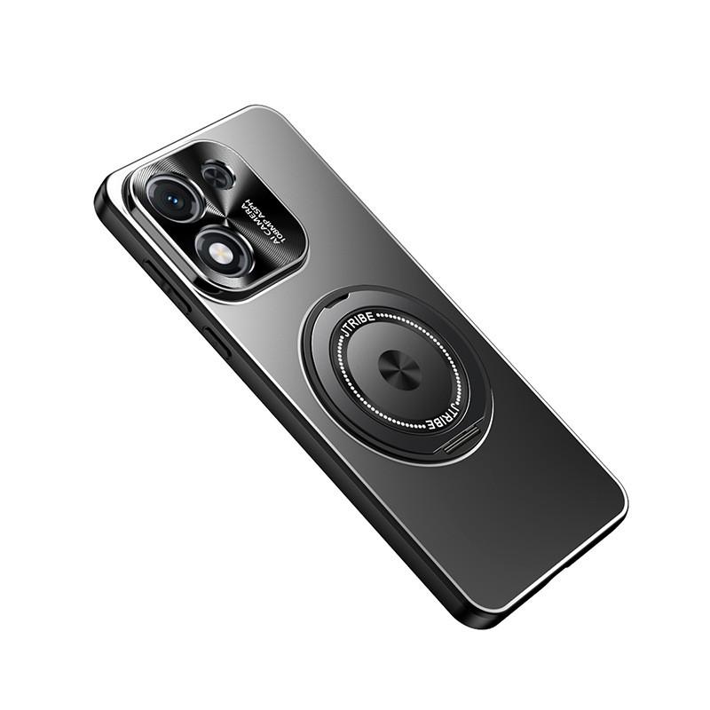 Drehbarer Ständer Handyhülle iPhone 16 Pro Max 15 14 Matt Vollkörper Stoßfest Magnetisch