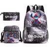 Printed Schoolbag Three-Piece Set, Primary And Secondary School Schoolbag, Backpack, Shoulder Bag, Pencil Bag.