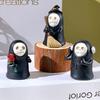 Adorable Resin Ghost Figurine With Skull Wizard Design For Halloween Home Decor Gift