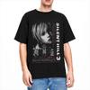 Sommer Vertikal Japanischer Text Porträt Druck Schwarzes T-Shirt Grunge Gruselige Grafik Locker Übergröße Kurzarm Goth T-Shirts