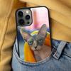 Sphynx Sphinx Cat Soft Phone Case for iPhone 17 Air 16e Pro max 15 Pro 13 14 Plus 11 12 MagSafe Magnetic Coque