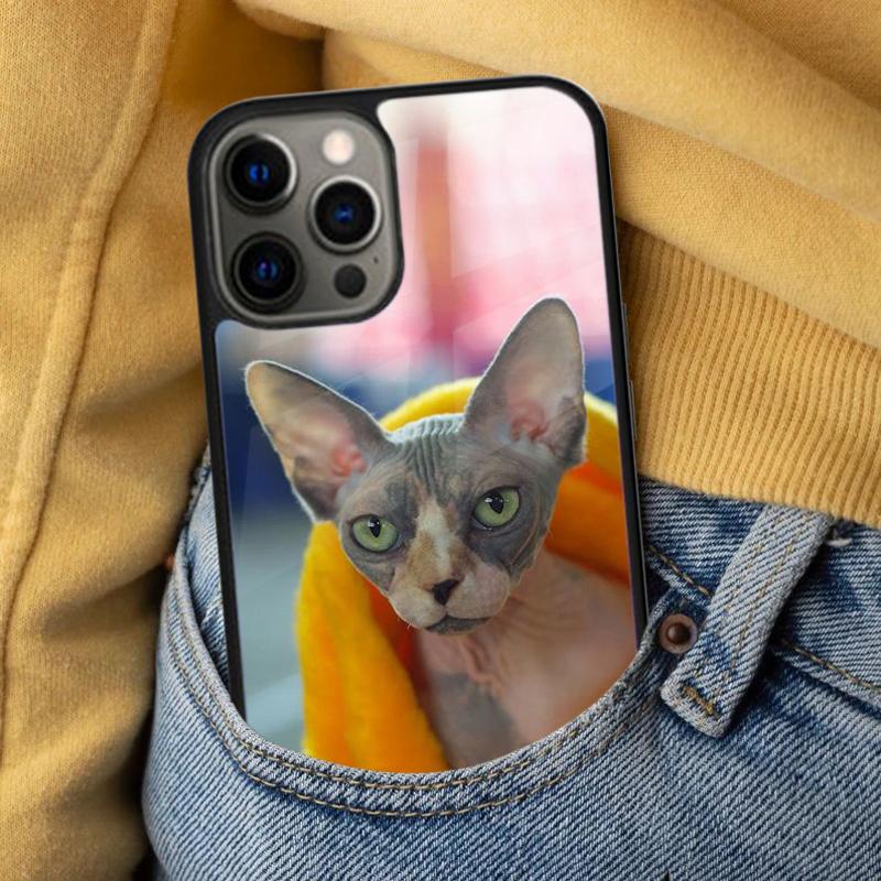 Sphynx Sphinx Cat Soft Phone Case for iPhone 17 Air 16e Pro max 15 Pro 13 14 Plus 11 12 MagSafe Magnetic Coque